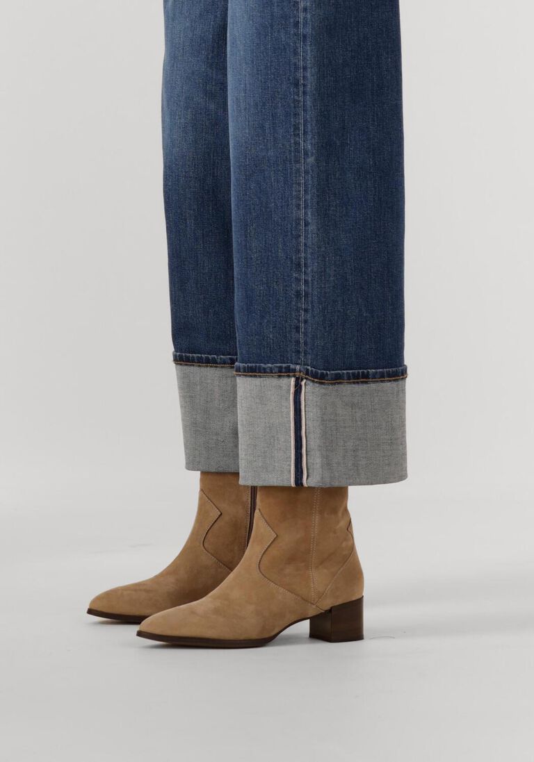 beige notre-v enkellaarsjes 63231