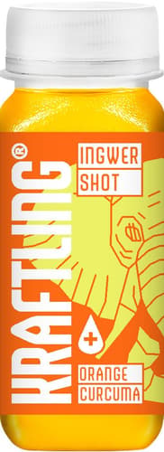 Kraftling Ingwer Shot Orange Curcuma