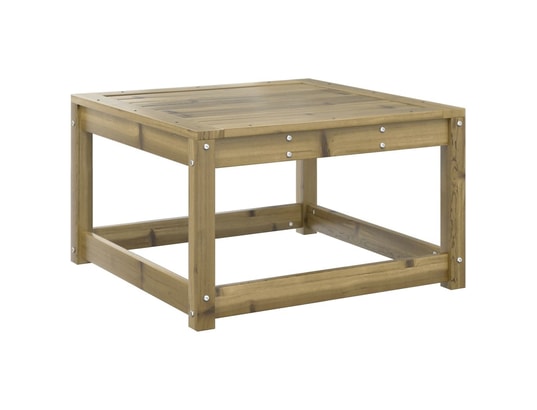 VIDAXL - Pouf Repose-pied de jardin bois de pin imprégné
