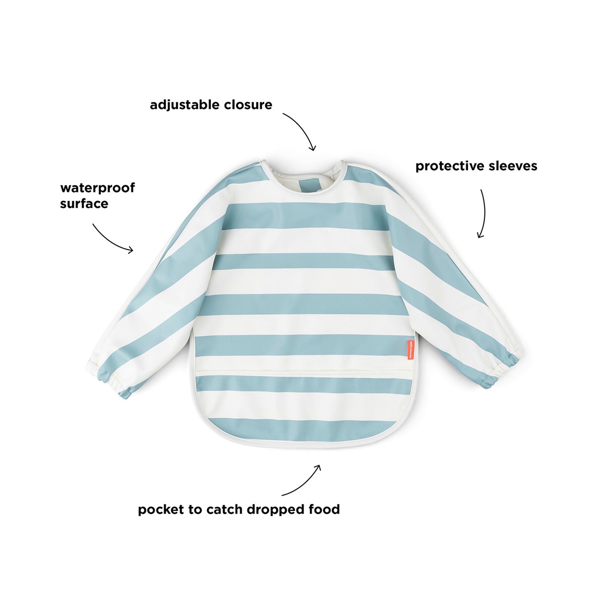 Done by Deer Ärmellätzchen Stripes blau