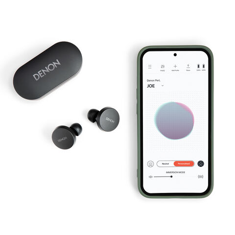 Denon PerL – je persoonlijke in-ear True Wireless-koptelefoon Zwart