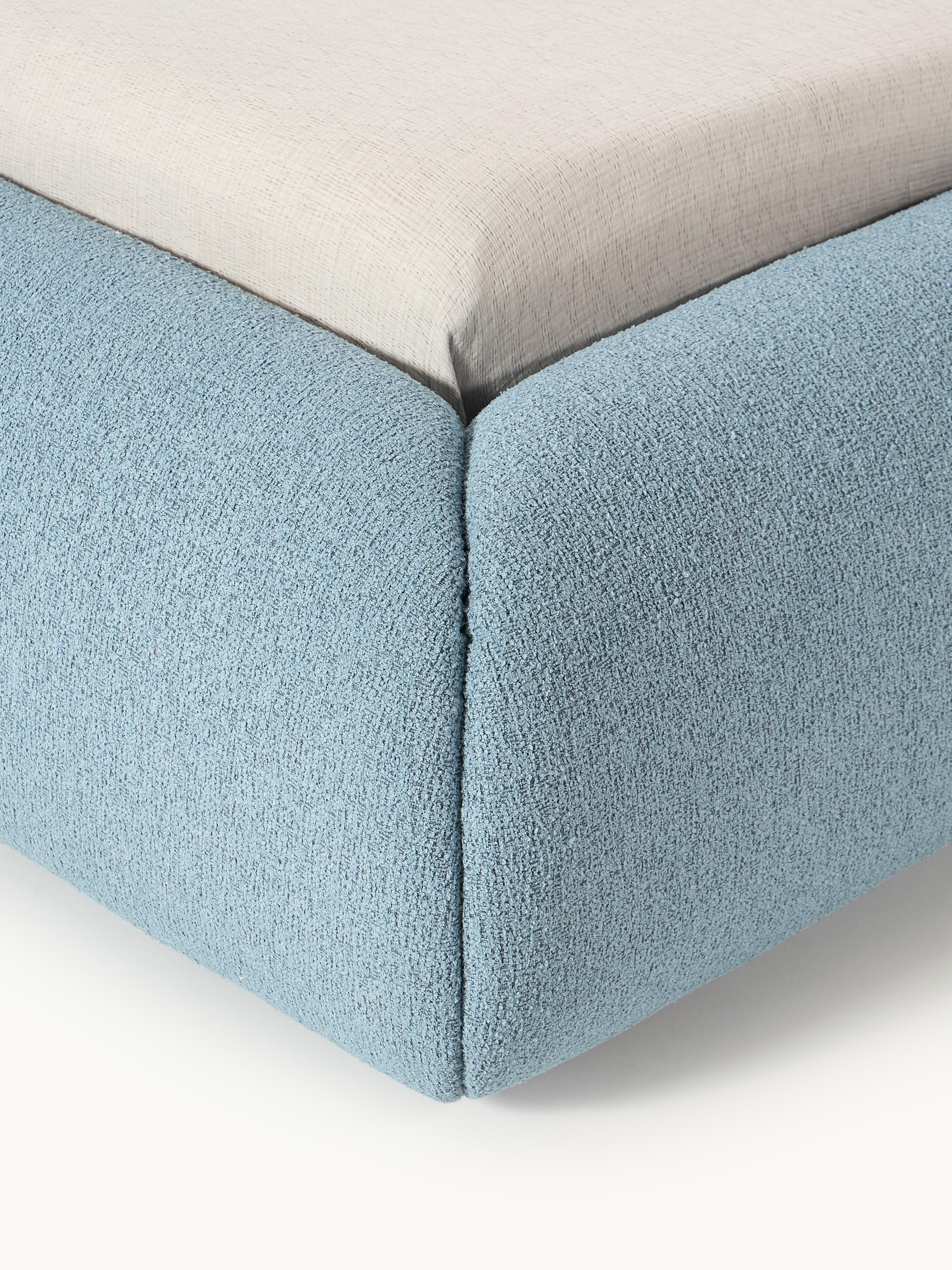 Gestoffeerd bouclé bed Sofia