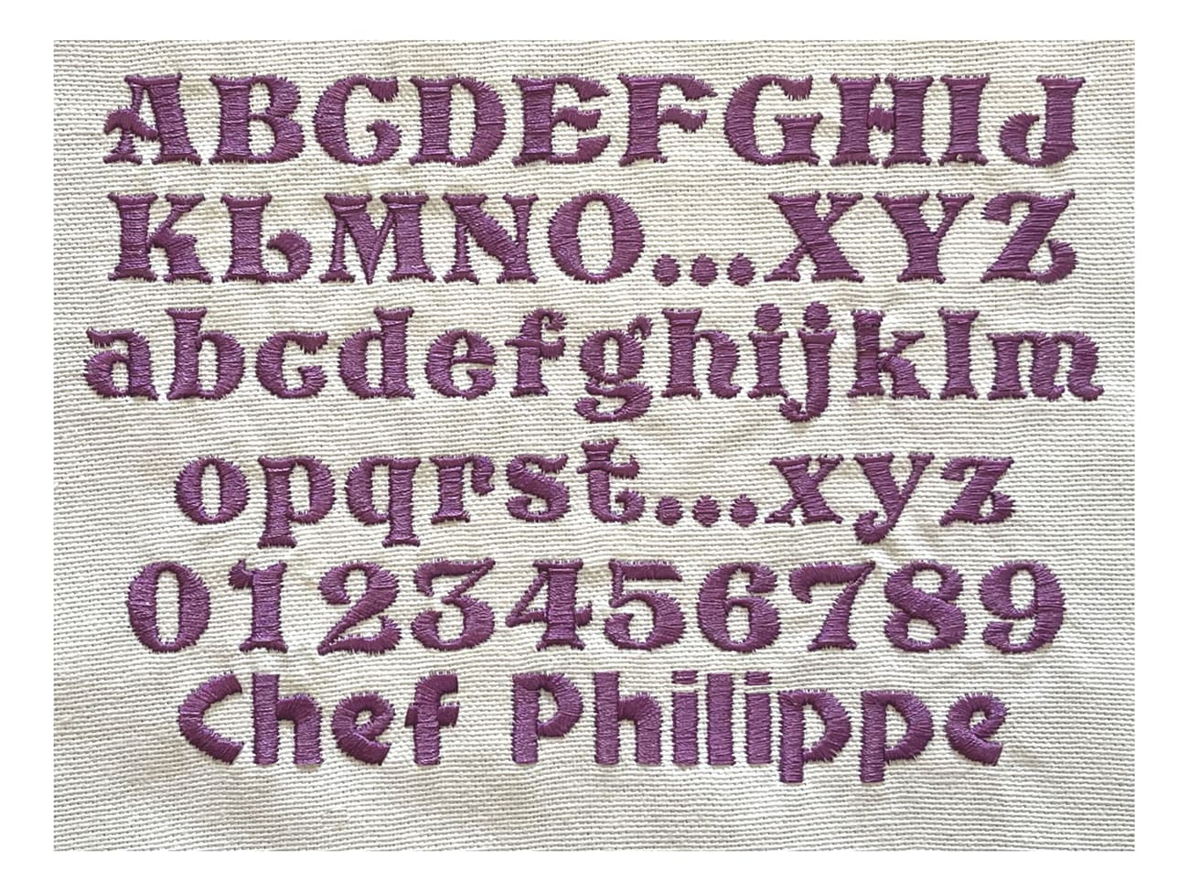 Broderie - Modèle M6 - Violet - Meilleur du Chef