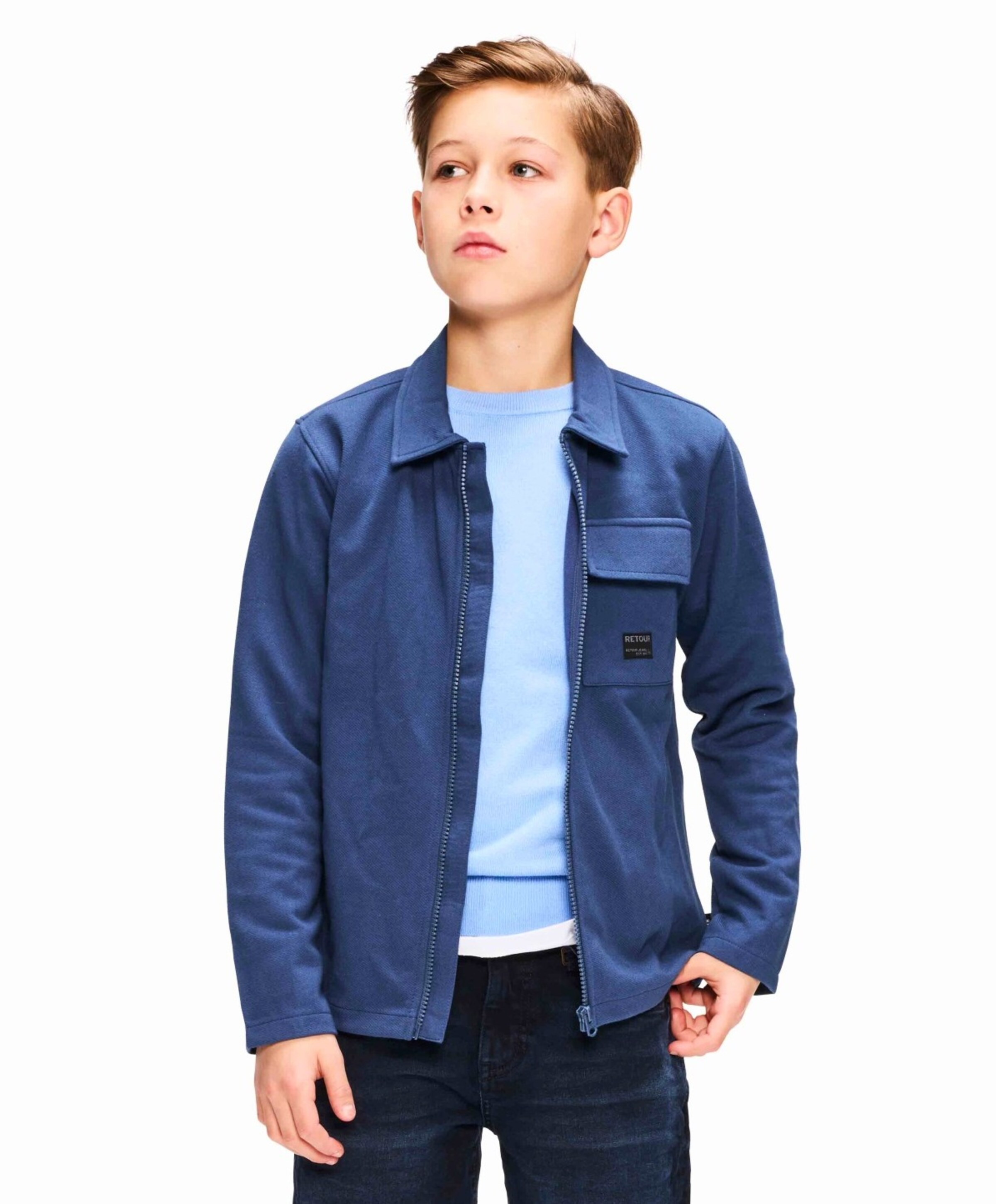 Retour Jongens vest blauw