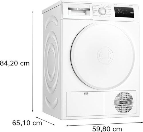 Bosch WTH8300MNL Warmtepompdroger Wit met 8 kg Trommelinhoud Energieklasse A++