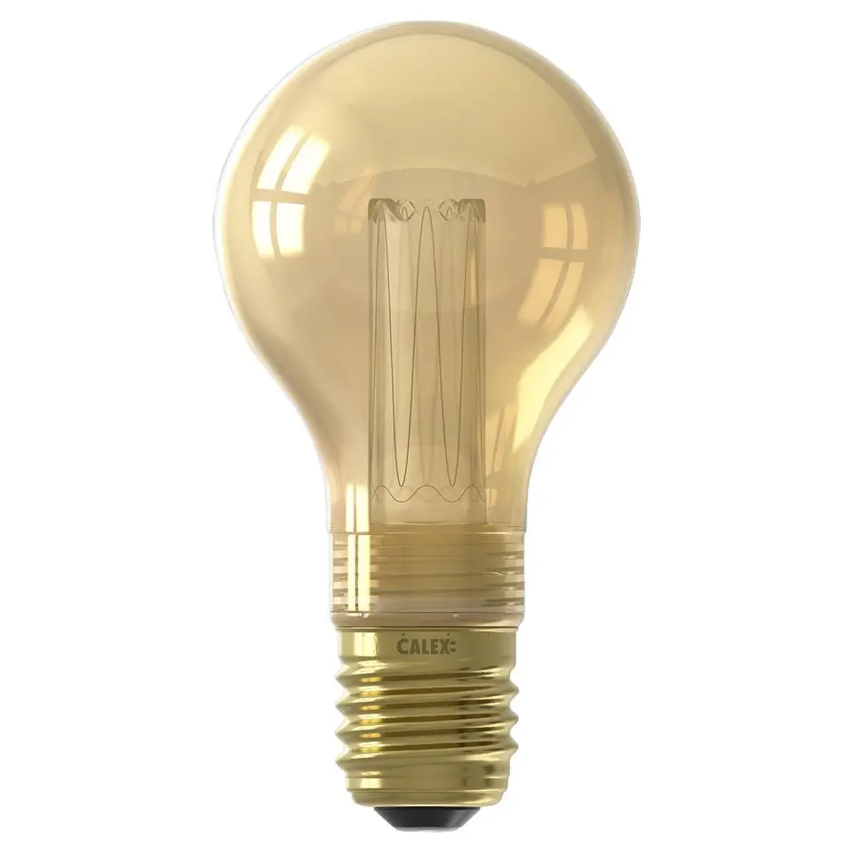 Calex LED standaardlamp - goudkleur - E27 - 3,5W - 120LM - dimbaar