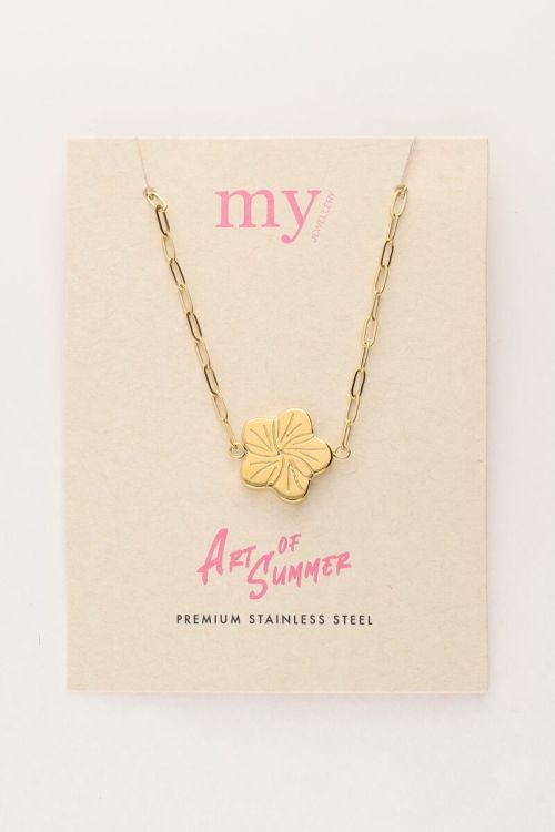 Art schakelketting met bloem