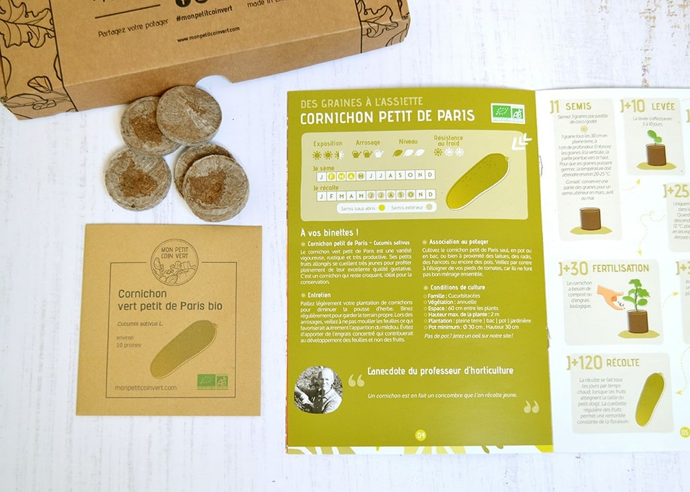 Coffret de jardinage thématique 