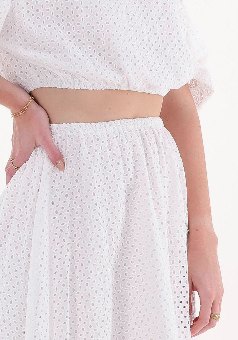 NA-KD witte na-kd maxirok anglais maxi skirt