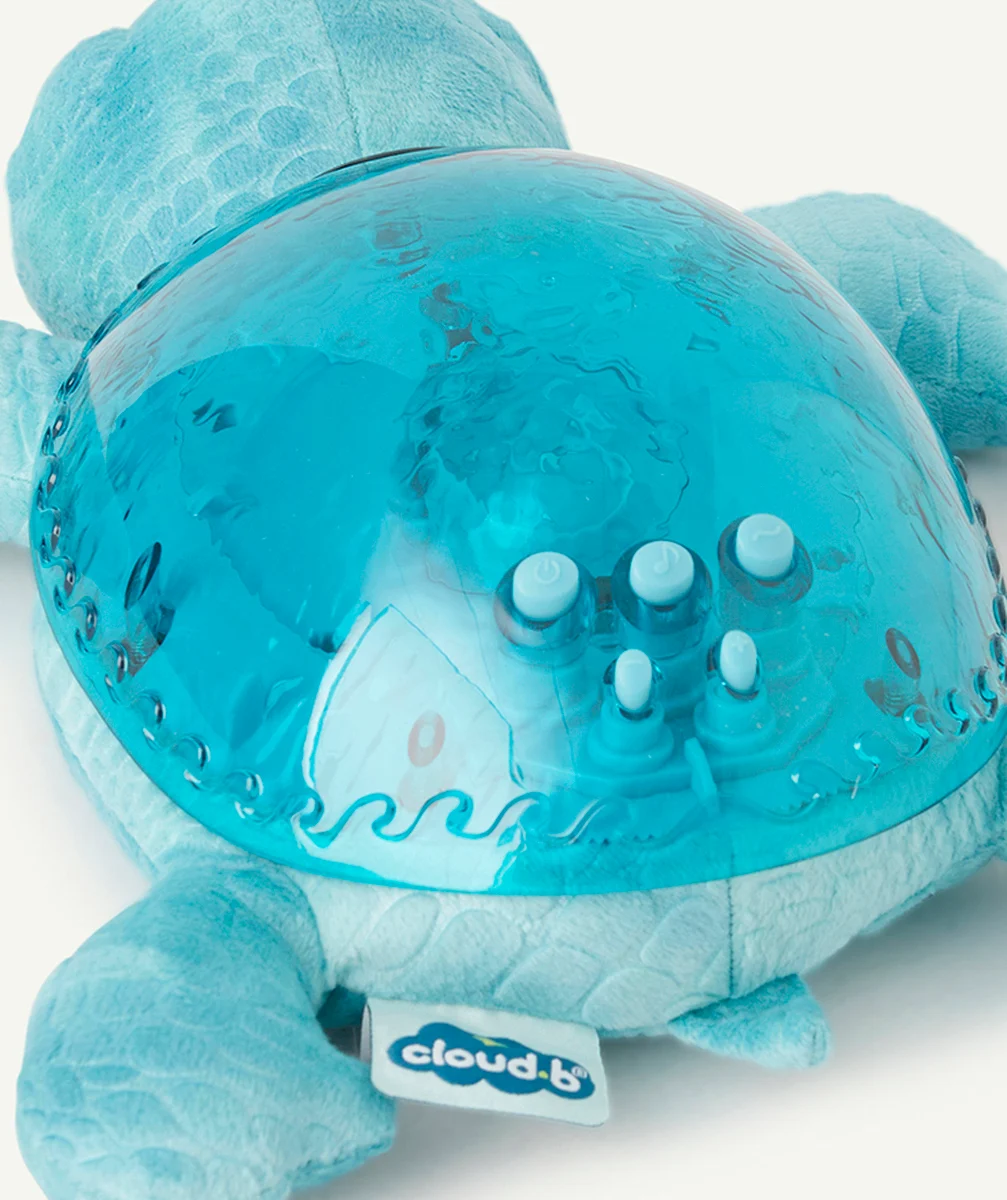 CLOUD Bveilleuse tortue musicale et lumineuse bleue en fibres recyclées