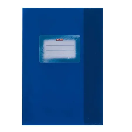 Herlitz Heftumschläge mit Baststruktur, DIN A5, blau, 10 Stück