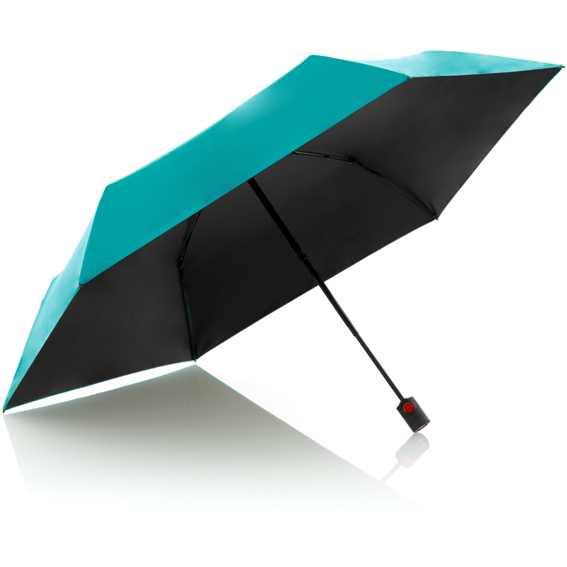 Knirps Regenschirm Duomatic Ultra Light Heat Shield, türkis/schwarz