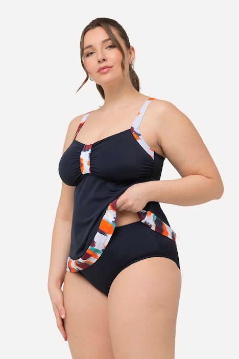 Tankini, Fleckenmuster, Softcups, Träger verstellbar