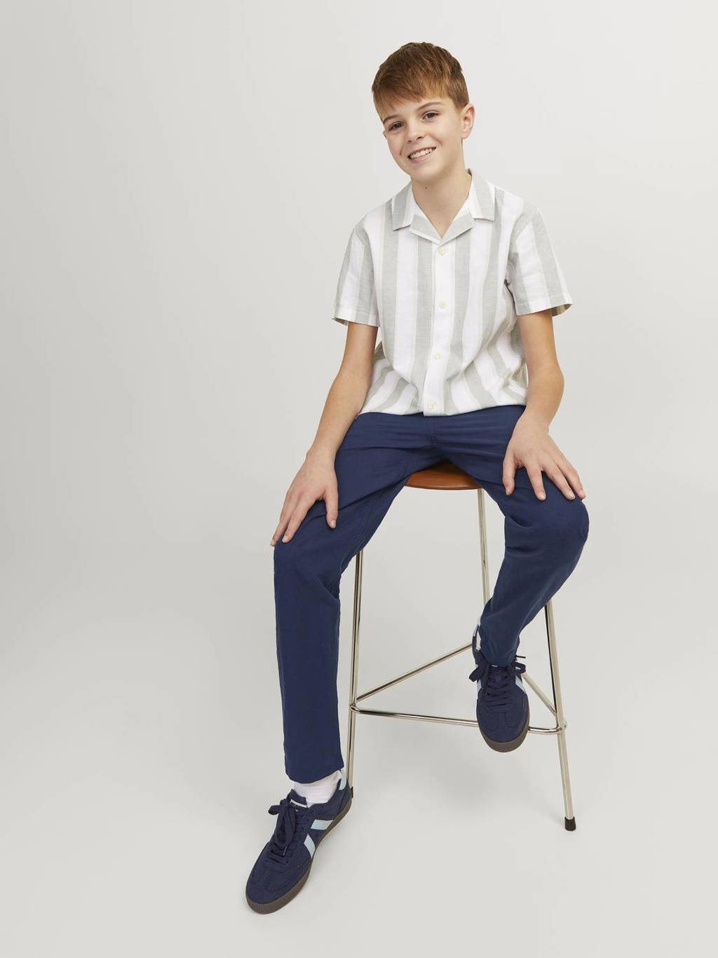 JACK & JONES broek JPSTKANE JJSUMMER donkerblauw