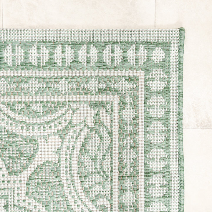 Rond buitenkleed - Summer Oriental Groen | Zomers!