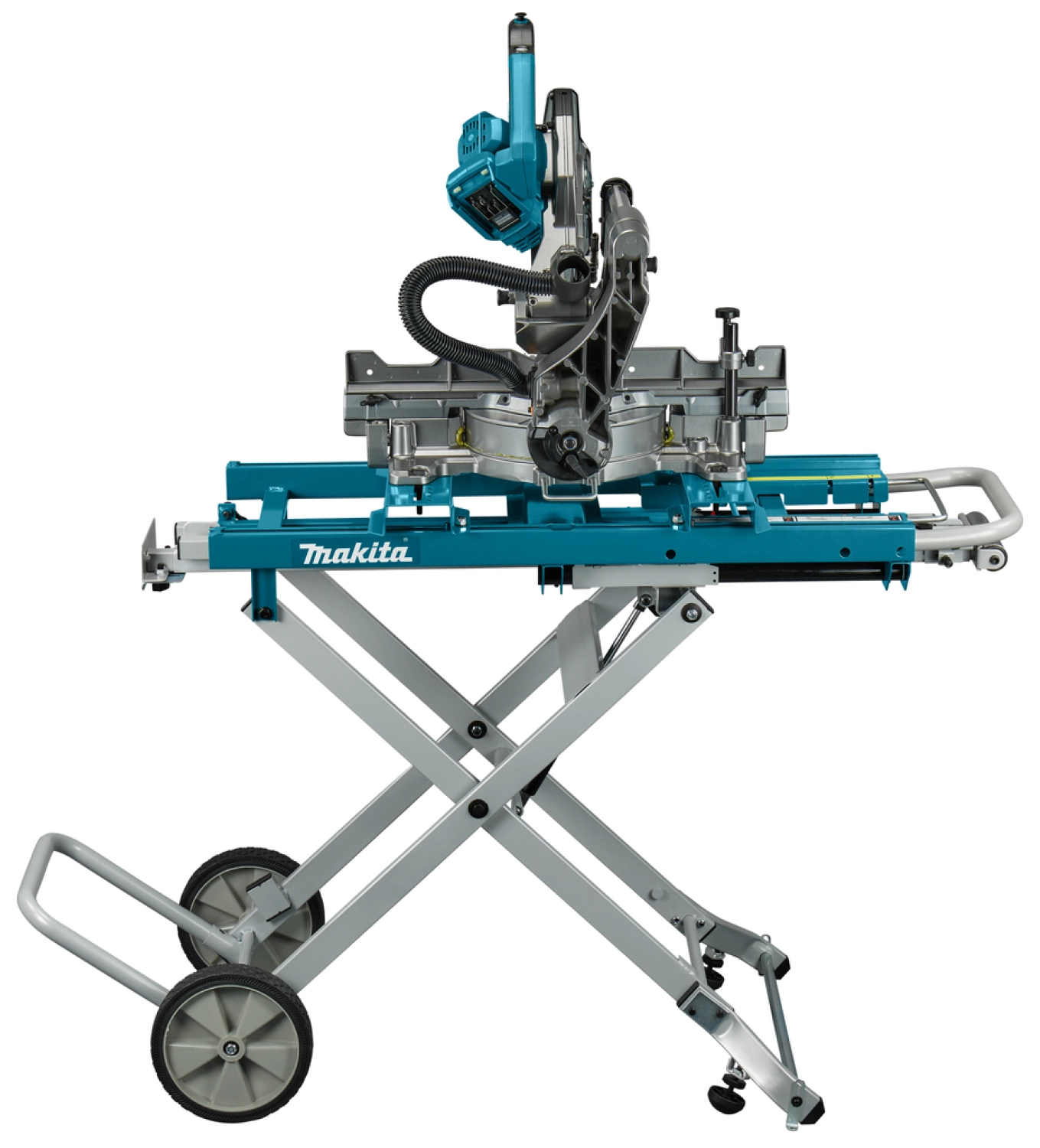 Makita LS002GZNL1 XGT 40 V Max Li-Ion Radiaal afkortzaag 216 mm body - met AWS zender en onderstel
