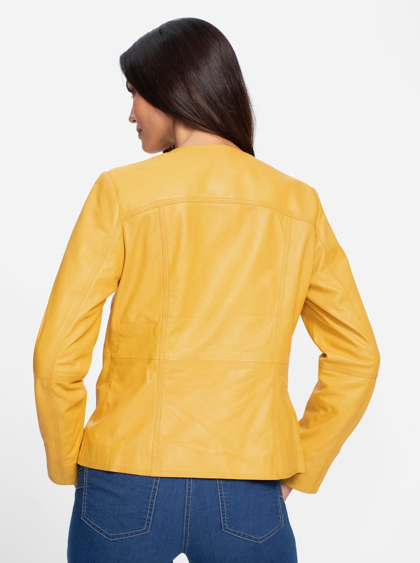 heine Lederjacke ohne Kapuze