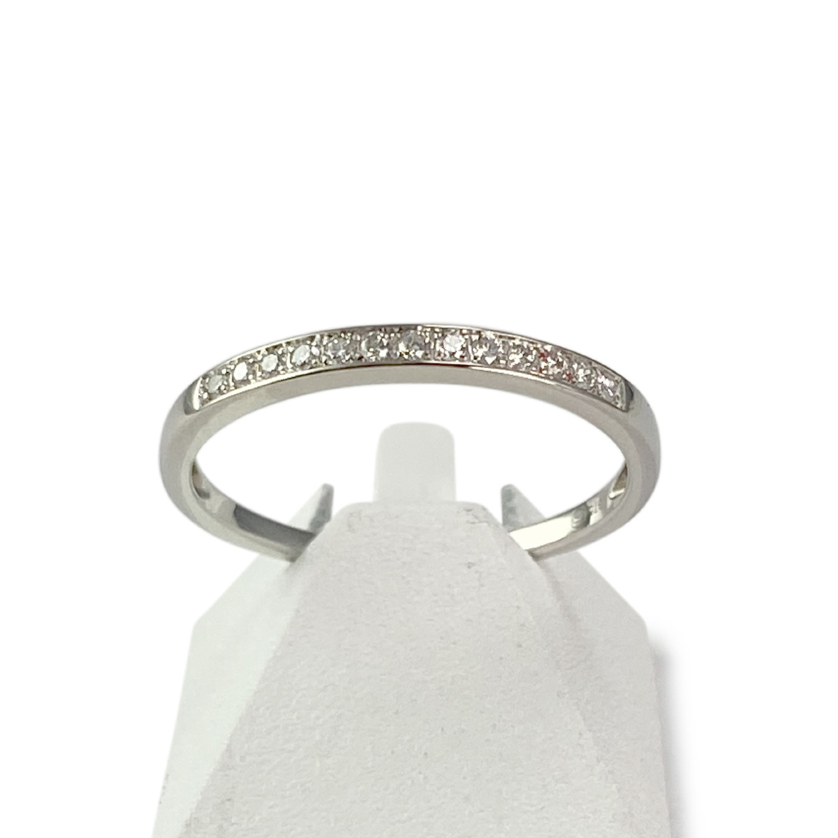 Bague d'occasion or 375 blanc diamants