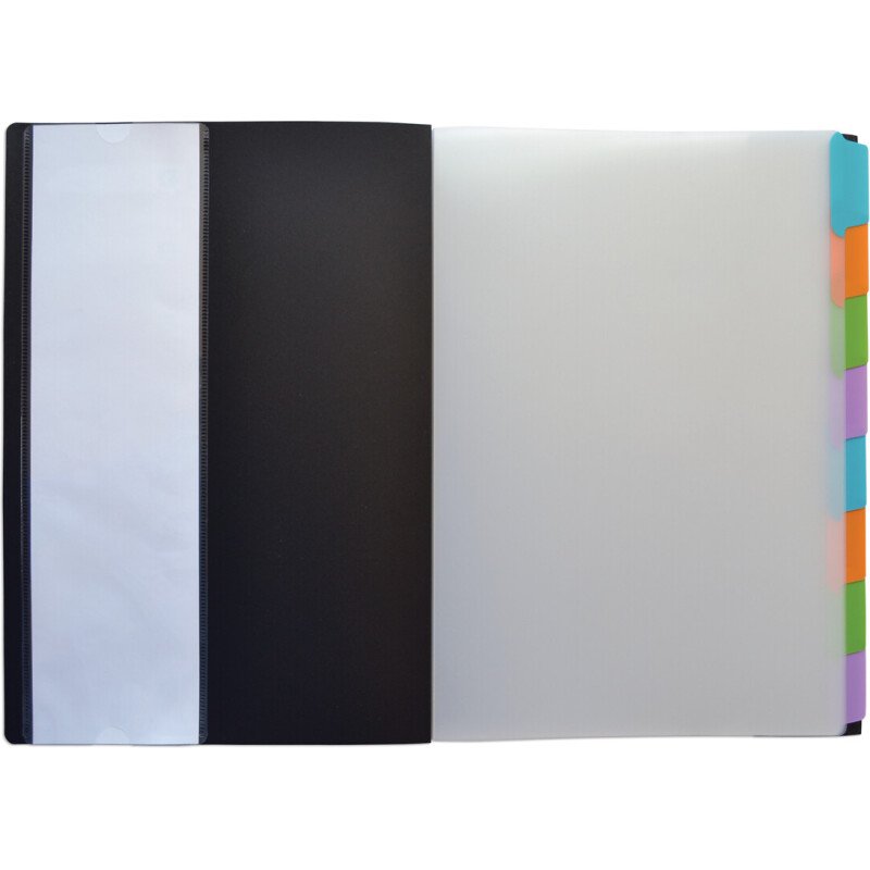 Trieur standard Oxford Memphis A4 8 positions couverture polypro noir