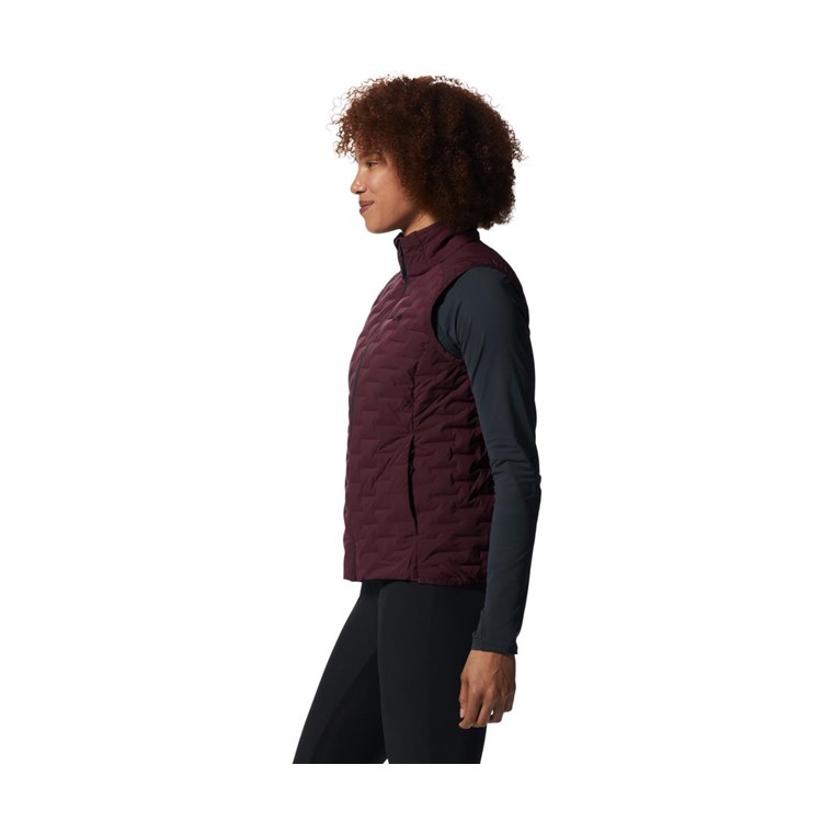 Mountain Hardwear Stretchdown Light Vest Women Cocoa Red