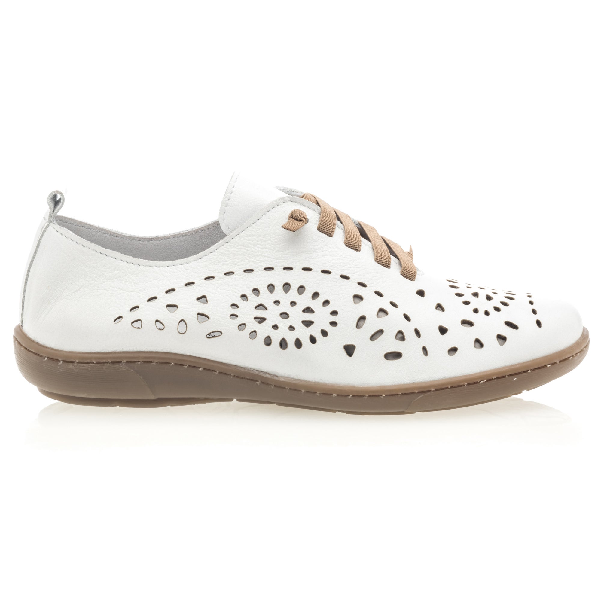 Baskets basses Femme en cuir blanc