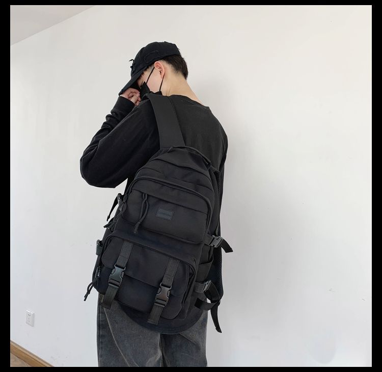 EAVALURE - Nylon rugzak met gespband