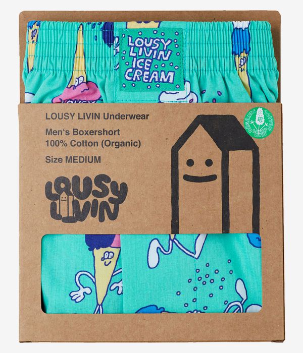 Lousy Livin Icecream Boxershorts (jade)