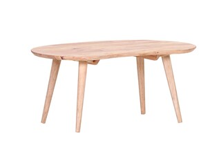 INTERhome Couchtisch RUBBY 74 x 47 cm Rubberwood massiv