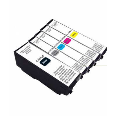Cartouche compatible Epson 33XL Oranges - Pack de 5 - noir, noir photo, cyan, magenta, jaune - Uprint