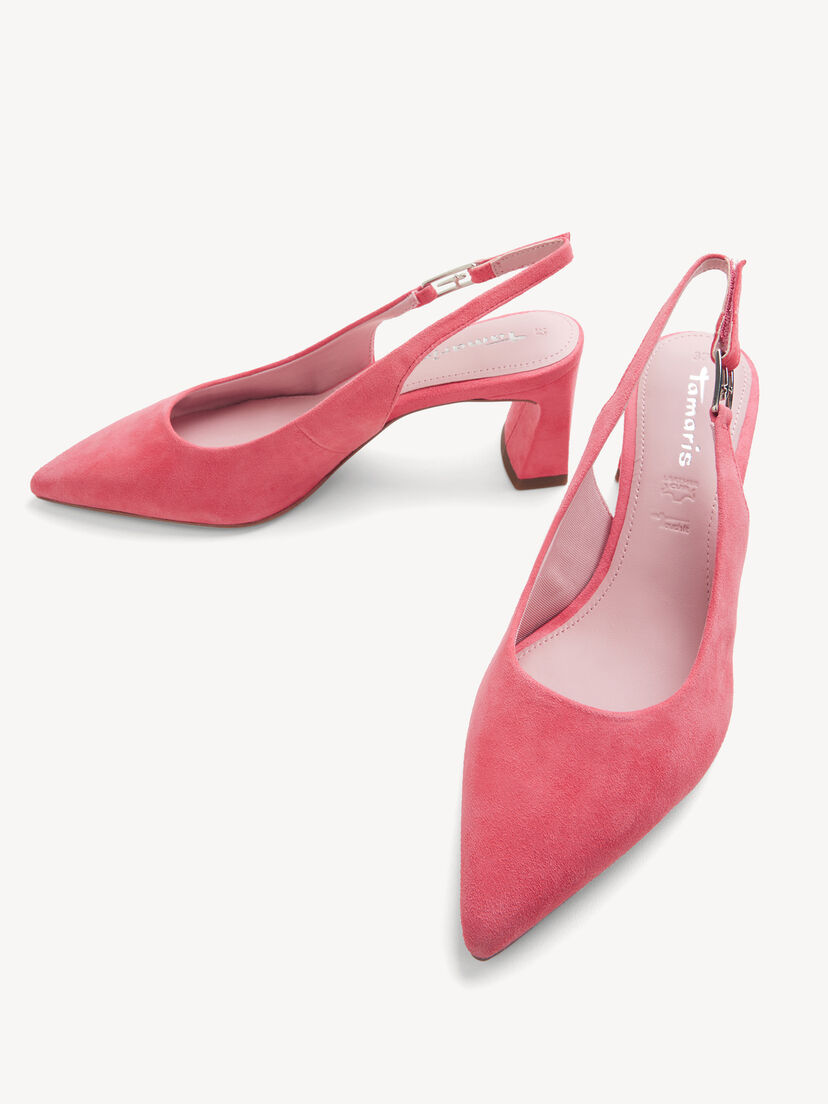 Leren Slingpumps - pink