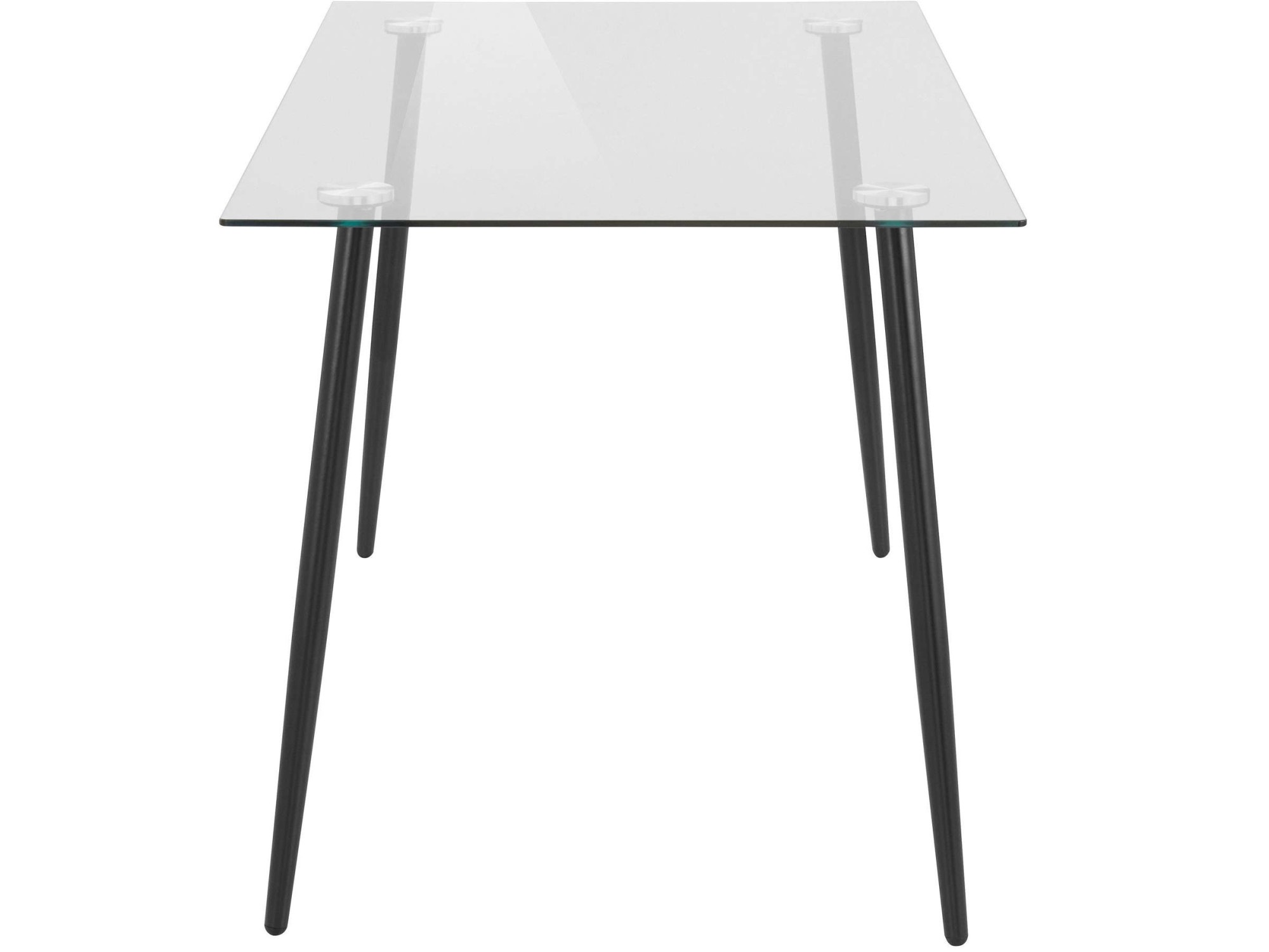 INOSIGN Essgruppe »Danny-Miller« Set, Set 140 cm, 5 Stk. tlg. Glastisch 140x80 cm mit 4 Stühlen (Cord), Gestell aus Metall