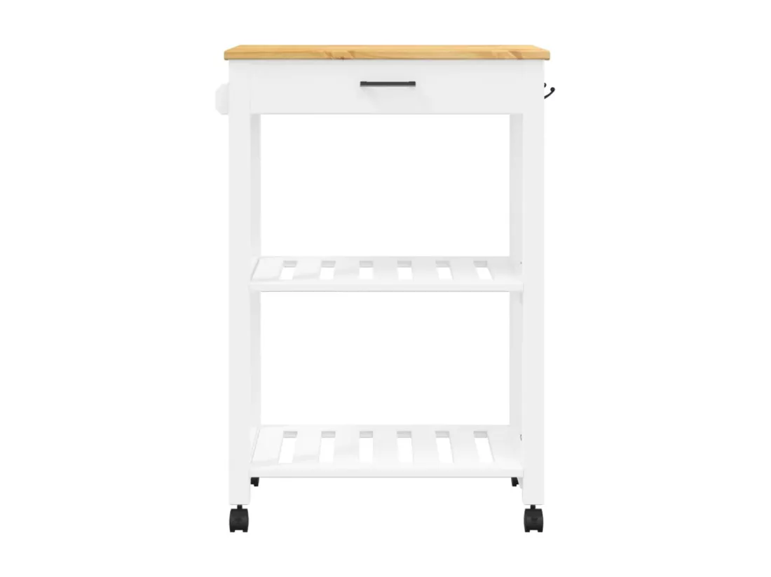 Chariot de cuisine MONZA 60x40x90 cm bois massif de pin
