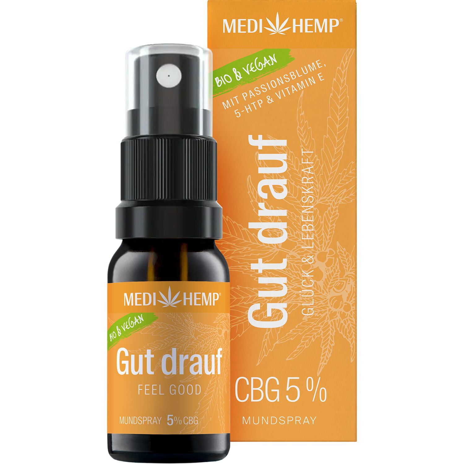 MEDIHEMP Bio Gut drauf Mundspray 5% CBG