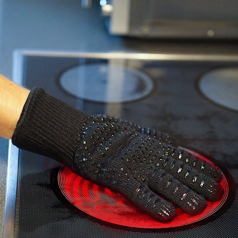 Krumble Hittebestendige oven handschoen - Zwart
