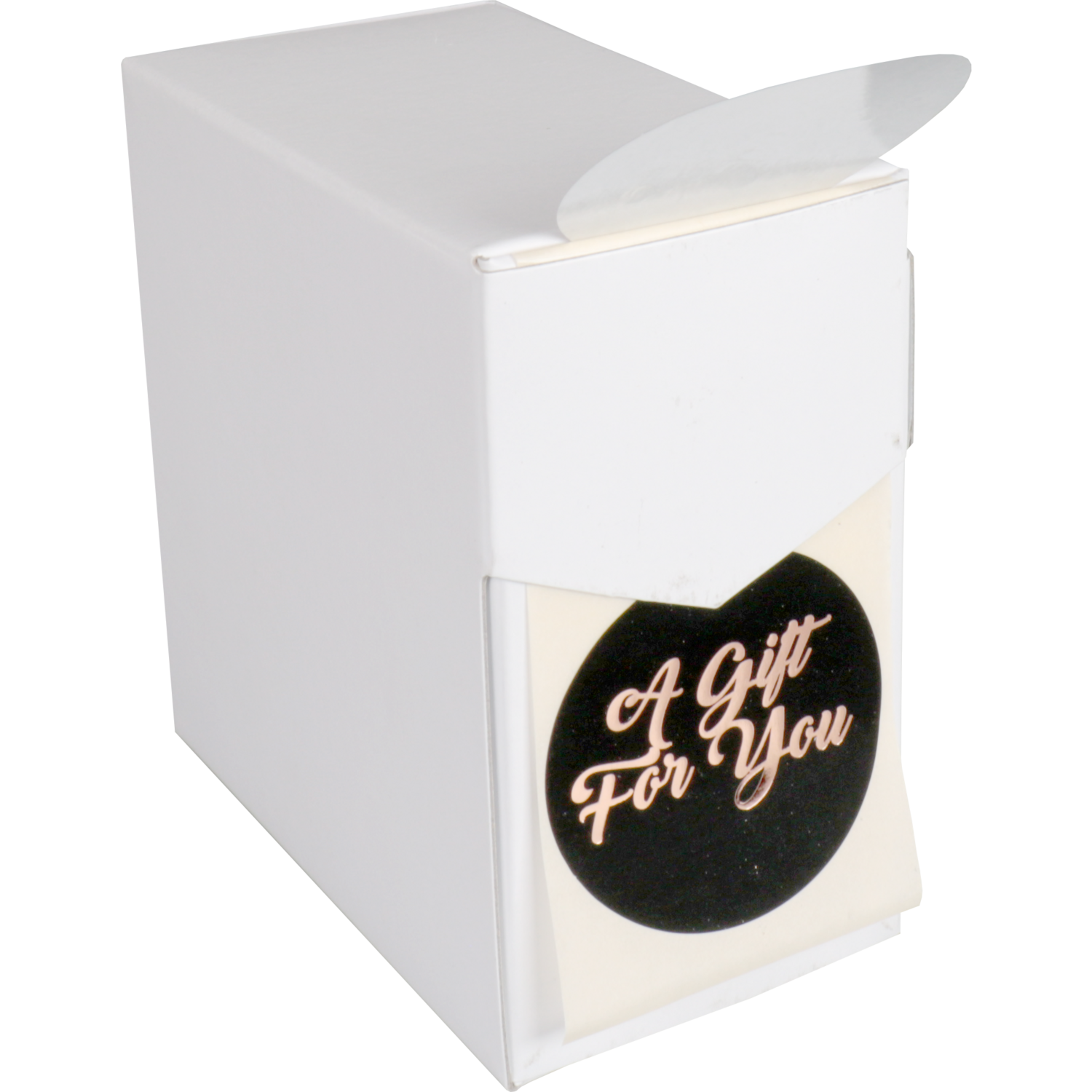 Etiket, papier, A gift for you, permanent, ∅40mm, zwart