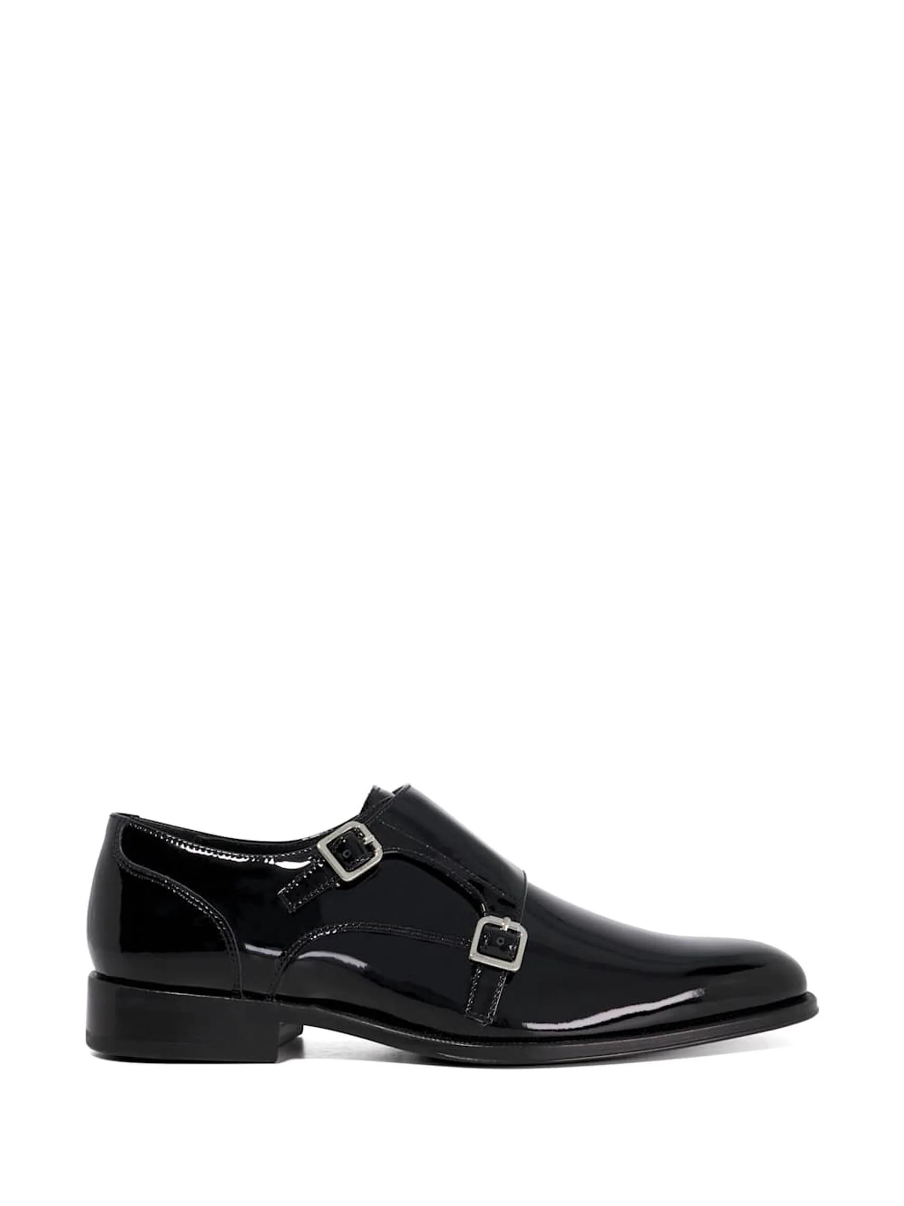 Dune London Sono Leather Sole Double Monk Shoes
