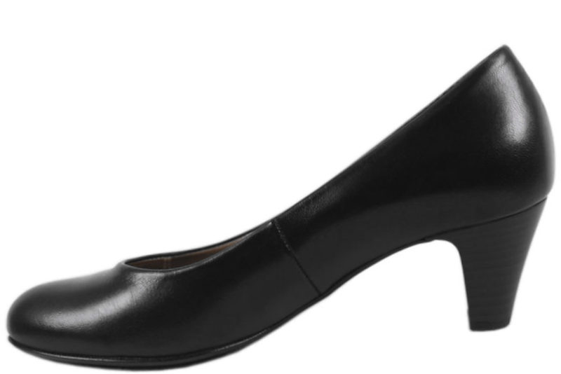 GABOR KLASSISK SORT SKIND PUMPS