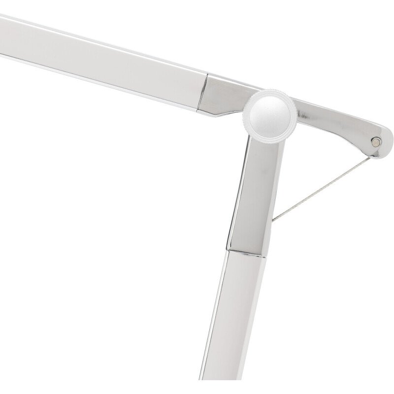 Lampe de bureau Led Unilux senza2 gris métal/chrome prise Europe