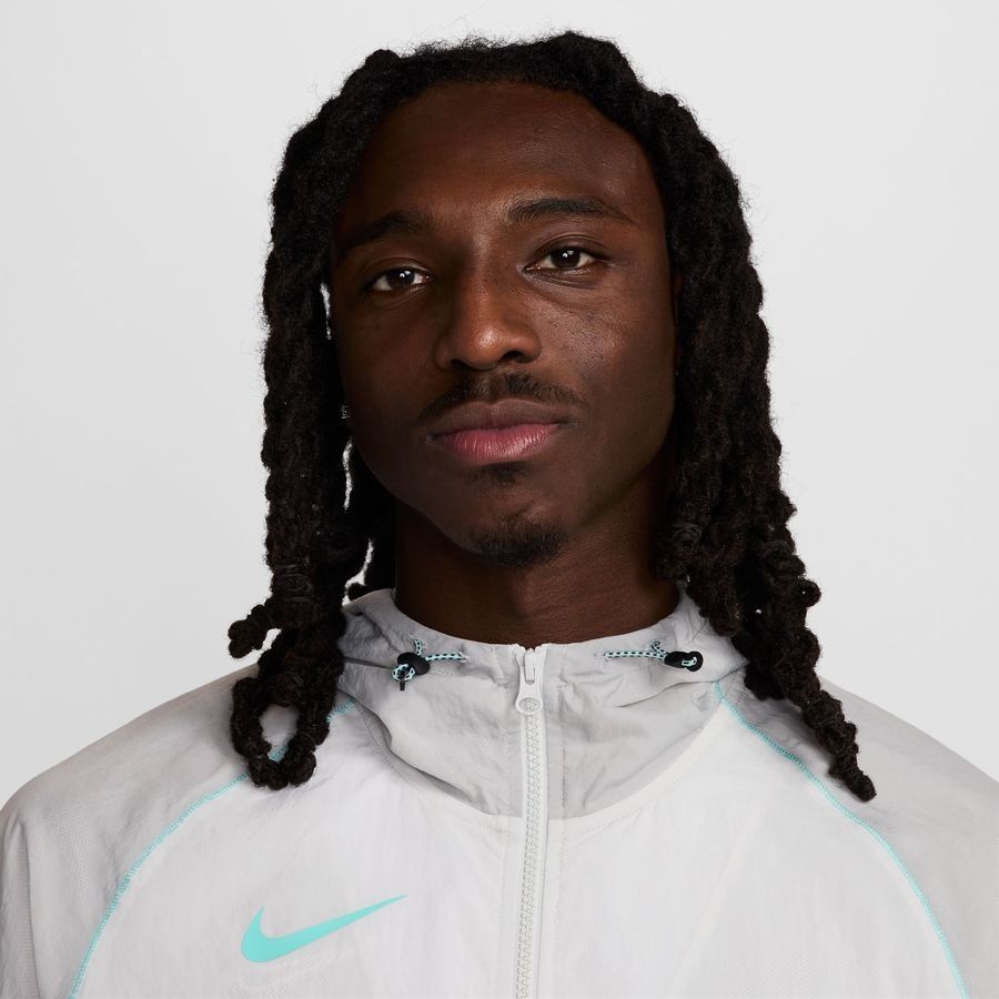 Nike Veste d'Entraînement Imperméable Strike   Woven - Blanc/Noir/Turquoise
