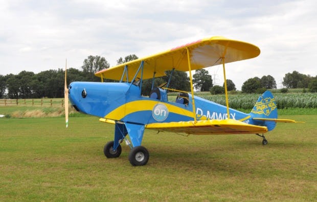 Rundflug in Marl - Flug im offenen Doppeldecker