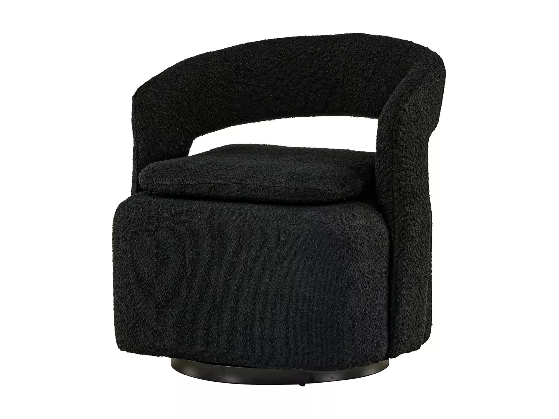 Fauteuil LAUREL AC 1NOS 69x72x75 Noir