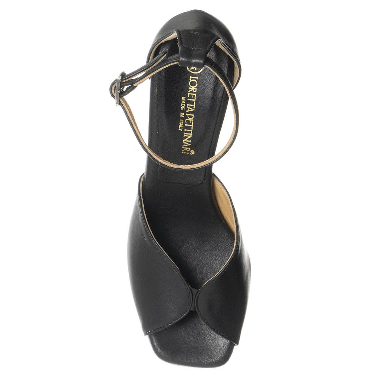 Loretta Pettinari Sandales en Cuir Opena noires - Talon 5 cm