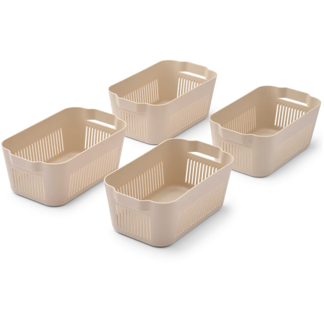 liewood opbergbak makeeva - mini - sandy - 4st