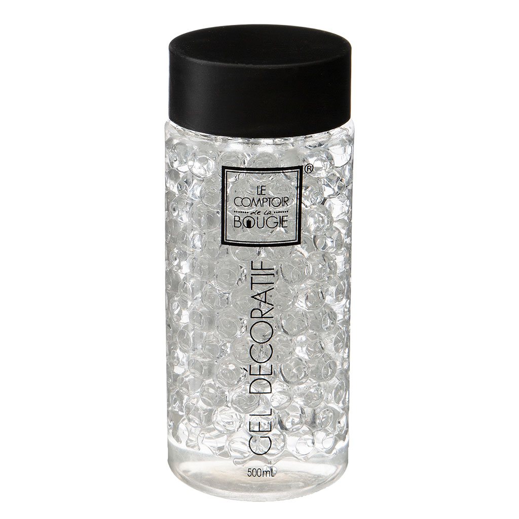 Billes de gel décoratives transparentes 500ml