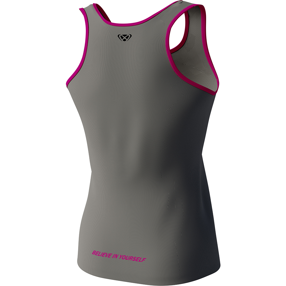 Ixon - Débardeur femme Aleix Espargaro 23 Anthracite / Rose