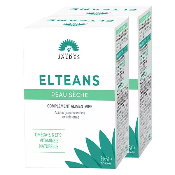 Jaldes Elteans para Pele Seca, Pacote com 2 x 60 cápsulas