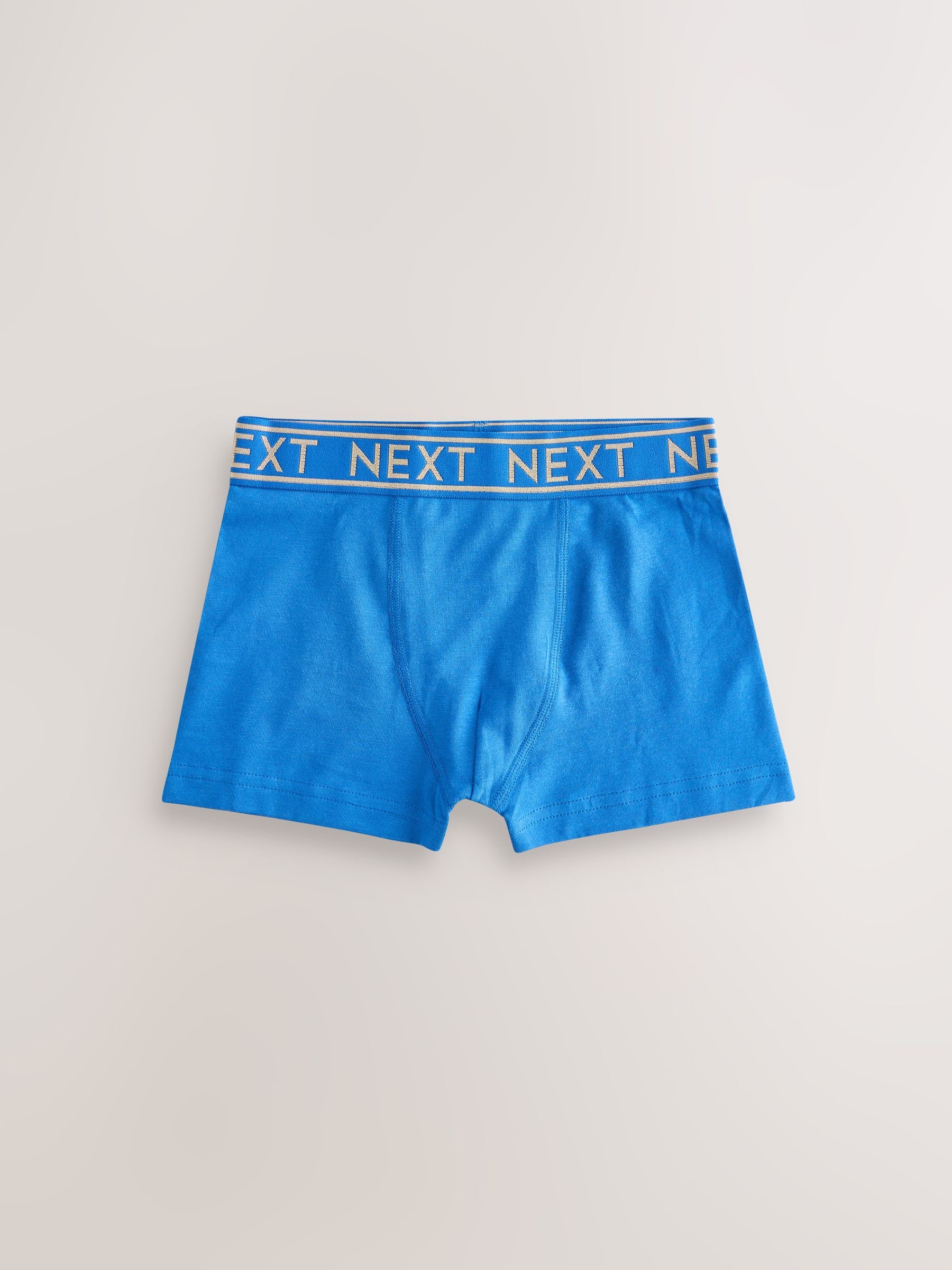 Blauw met goudkleurige tailleband - Verpakking van 7 trunks (2-16jr)