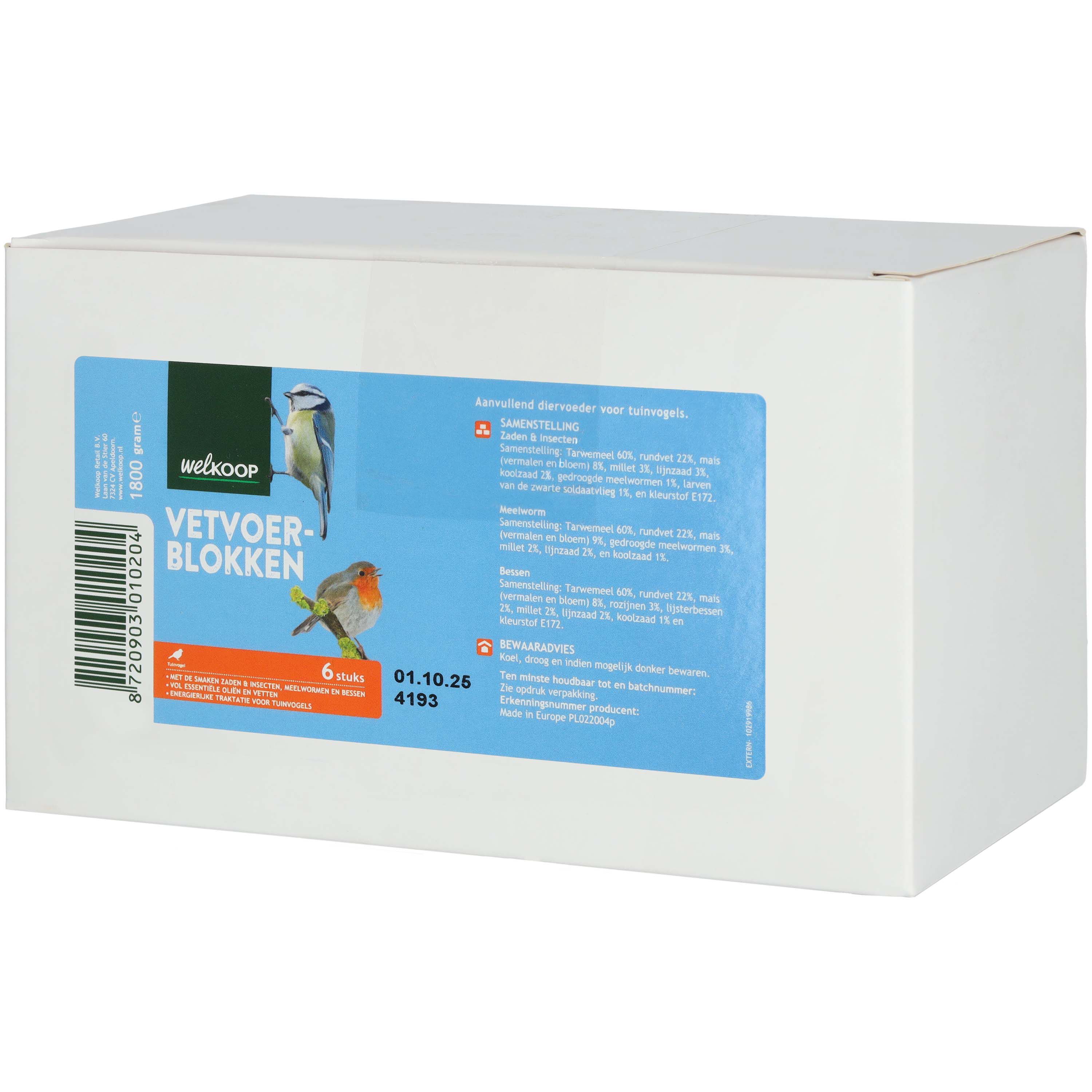 Welkoop 6-pack - Vetblokken - 6 Stuks