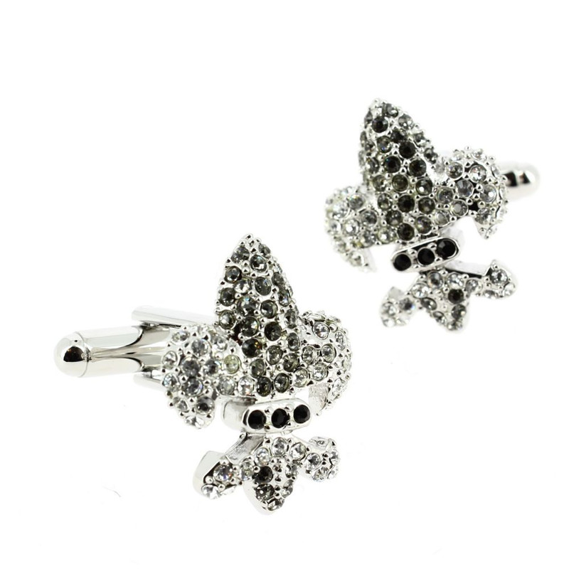 Boutons de manchette, Fleur de Lys Diamond