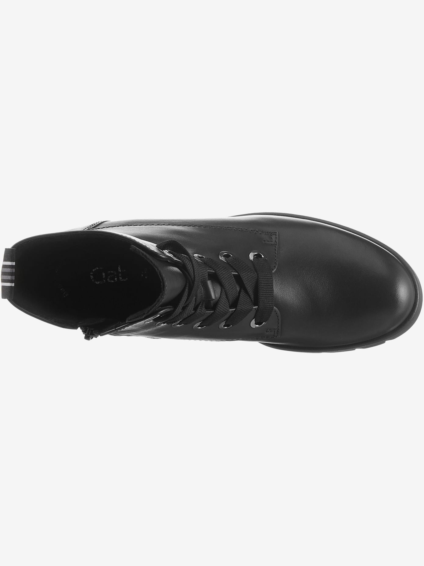 Bottines à lacets couture latérale contrastée